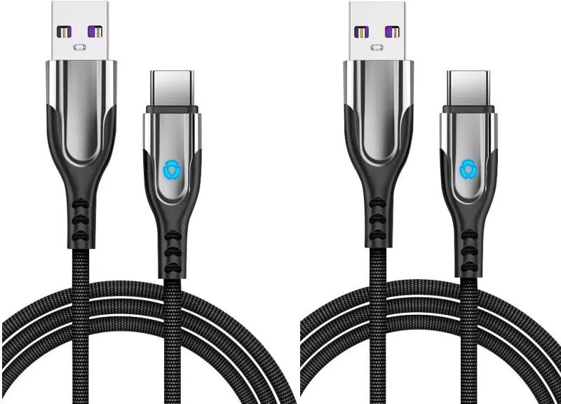 INF 2er-Pack Typ-C-auf-USB-Kabel 3,1 A, Schnellladung/Datensynchronisierung, 1 m