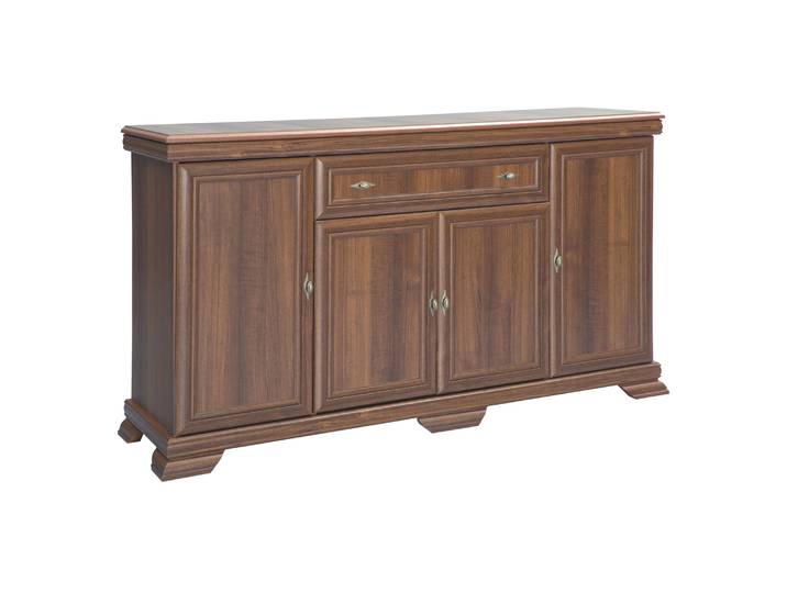 Kommode Sentis 05, Farbe: Dunkelbraun - 97 x 168 x 46 cm (H x B x T)
