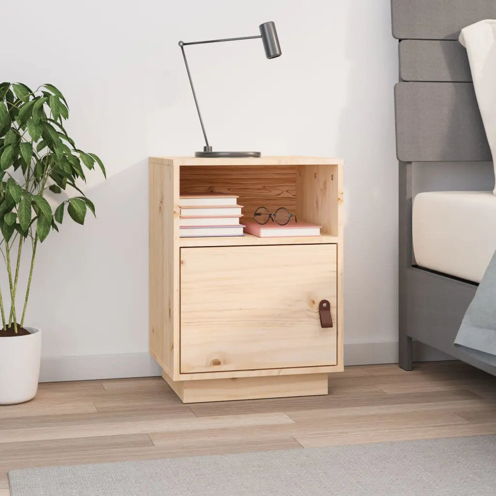 17 Stories Josias Bedside Table Natural 55cm H X 40cm W X 34cm D