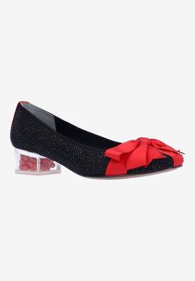 Women's Jollee Pump by J. Renee in Black Red (Size 6 M)