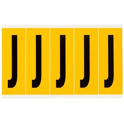 Brady, Etikettenrolle, B-946, 1560-J, Vinyl, Beschriftung: J, Schwarz auf Gelb, 44 x 127mm, Schrifthöhe 98mm(25 K.