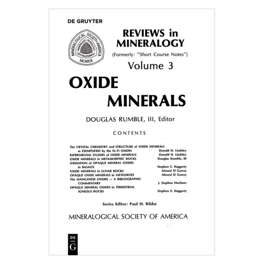 De Gruyter Oxide Minerals (Englisch, Douglas Rumble, Gordon E. Brown) (55984559)