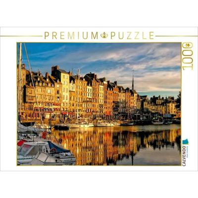 CALVENDO Puzzle Ein Motiv aus dem Kalender Honfleur - Bezauberndes Frankreich 1000 Teile Puzzle quer | 1000 Teile Lege-Größe 64 × 48 cm Foto-Puzzle