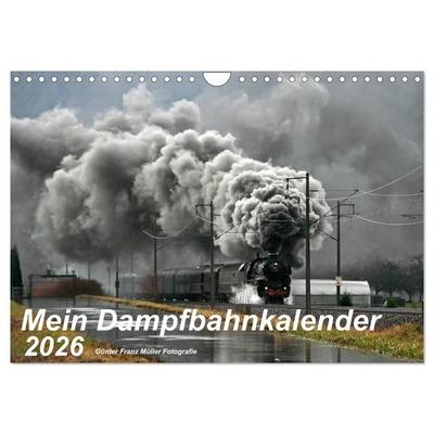 Mein Dampfbahnkalender 2026 (Wandkalender 2026 DIN A4 quer), CALVENDO Monatskalender