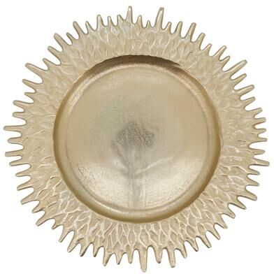 Saro Lifestyle Textured Rim Charger (Set of 4)