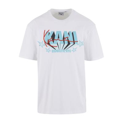 T-Shirt KARL KANI "Karl Kani Signature Kani T-Shirt", Herren, Gr. XS, weiß, 100% Baumwolle, bedruckt, oversize, Rundhals, Shirts T-Shirt