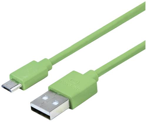 BBC micro:bit MEFUSBG30AV1 Daten-/Strom-Kabel [1x USB 2.0 Stecker A - 1x USB 2.0 Stecker Micro-B] 0.30m Grün