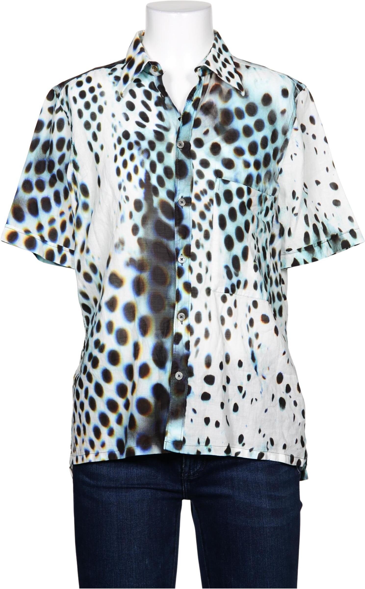 Paul Smith Damen Bluse, Mehrfarbig, Gr. M, Baumwolle - Second Hand