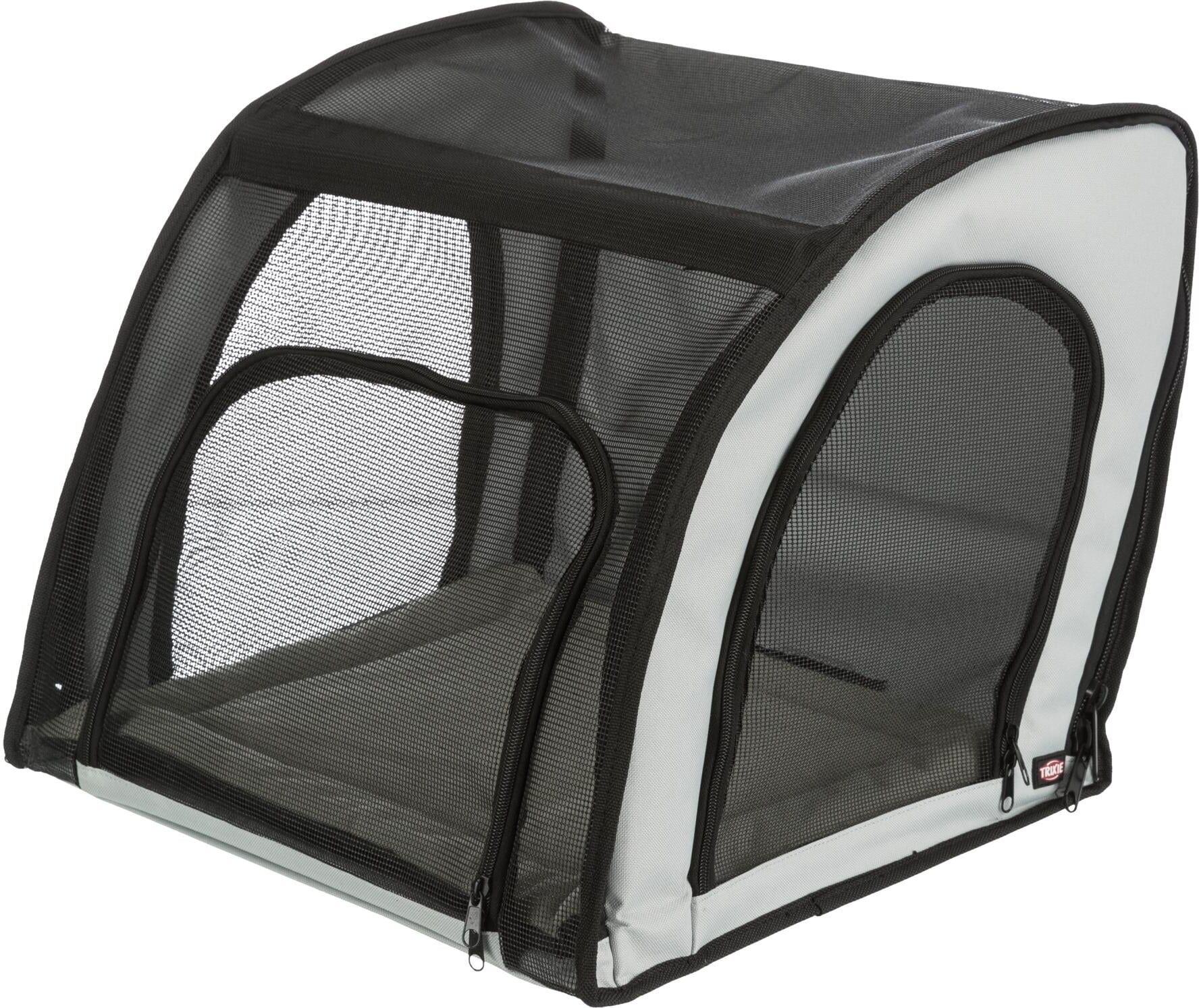 Hunde-Autositz TRIXIE "Trixie Auto-Sitz, 44×37×40 cm", grau (grau, schwarz), B/H/L: 44cm x 37cm, Tierbetten, Hunde-Autositz grau, schwarz B/H/L: 44cm x 37cm