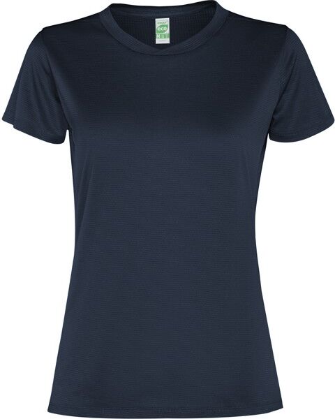 T-shirt technique ajusté personnalisé Slam Woman S Marine
