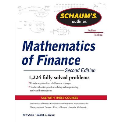 So Of Math Of Finance 2e Rev, Taschenbuch von Zima, MCGRAW-HILL Professional, 978-0-07-175605-1