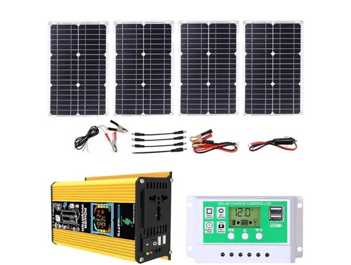 6000-W-Solarstrom-Kit mit 100-W-Panel und 50-A-Controller(Unique Colour)