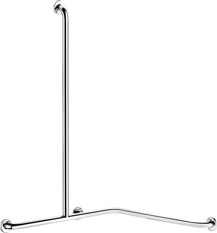 Delabie DUHA terugslagklep met manchet, verticale uitvoering links, aansluiting D32mm, verchroomd messing