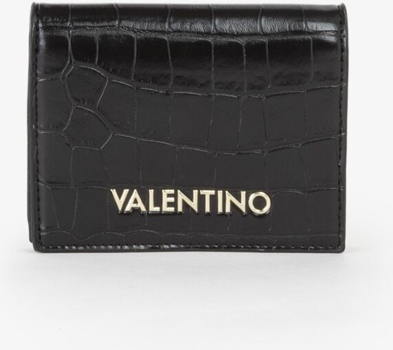 Geldbörse VALENTINO BAGS "OPALINE RE", Damen, schwarz (nero), Lederimitat, Reptilienprägung, Kleinlederwaren Geldbörse, mit Reptilienprägung nero Einheitsgröße
