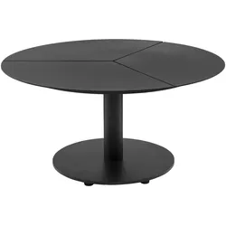 Gartencouchtisch Peace aus Aluminium - 80x80x46 cm, Schwarz