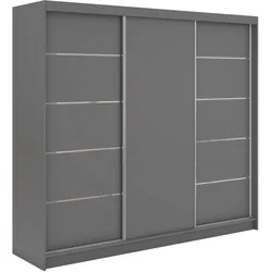 SCHWEBETÜRENSCHRANK 240 - MACEDONIA - Grau