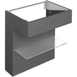 KEUCO Waschtischunterschrank „Edition 11 Art“ Smoke (Lack, seidenmatt), Smoke (Lack, seidenmatt), ohne Beleuchtung 800 × 870 × 490 mm