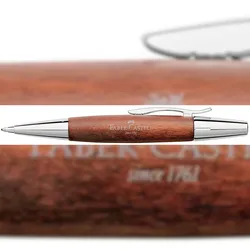 Faber Castell Drehkugelschreiber e-motion Birnb/Chr braun