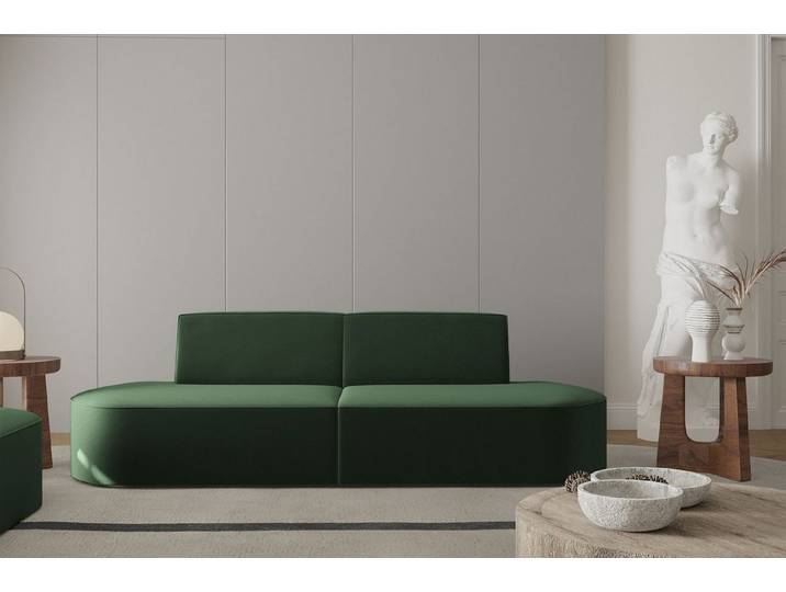 Fun Möbel Sofa Sofa Designersofa 2-Sitzer MILOT in Stoff