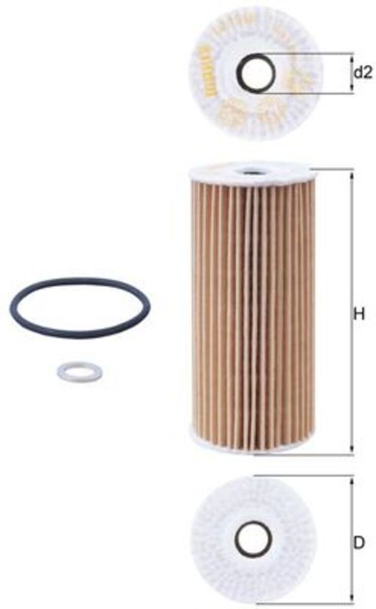 Ölfilter MAHLE KNECHT OX1048D
