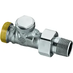 Heimeier Regutec Rücklaufverschraubung 0366-02.000 DN 15xG 3/4 AG, Durchgang, Rotguss vernickelt