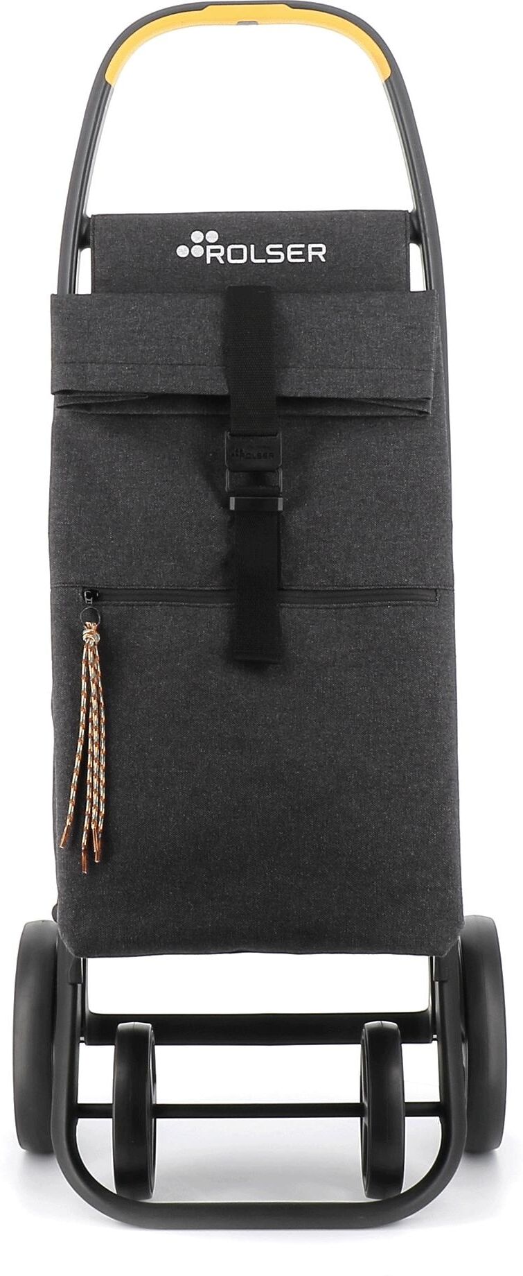 Einkaufsshopper ROLSER "Clec Thermo Eco 8 Plus", Damen, grau (carbon), Polyester, Einkaufskörbe Einkaufsshopper carbon Einheitsgröße