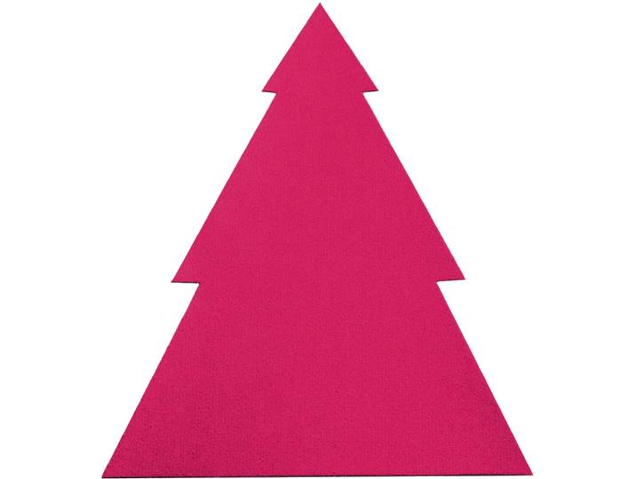 Platzset Tannenbaum, Weihnachtsdeko , pink, B:47,5cm H:5mm L:40cm, PRIMAFLOR-IDEEN IN TEXTIL, Platzsets, Platzset, ideal als Besteckunterlage, Tischdeko oder Untersetzer