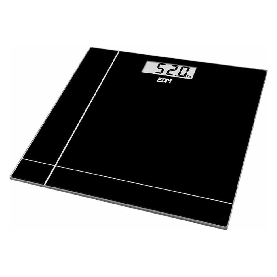 EDM Digitale Personenwaage 07521 Schwarz Kristall 180 kg (180 kg) (45280097)