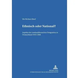 Ethnisch oder National?, Fachbücher von Ute Richter-Eberl