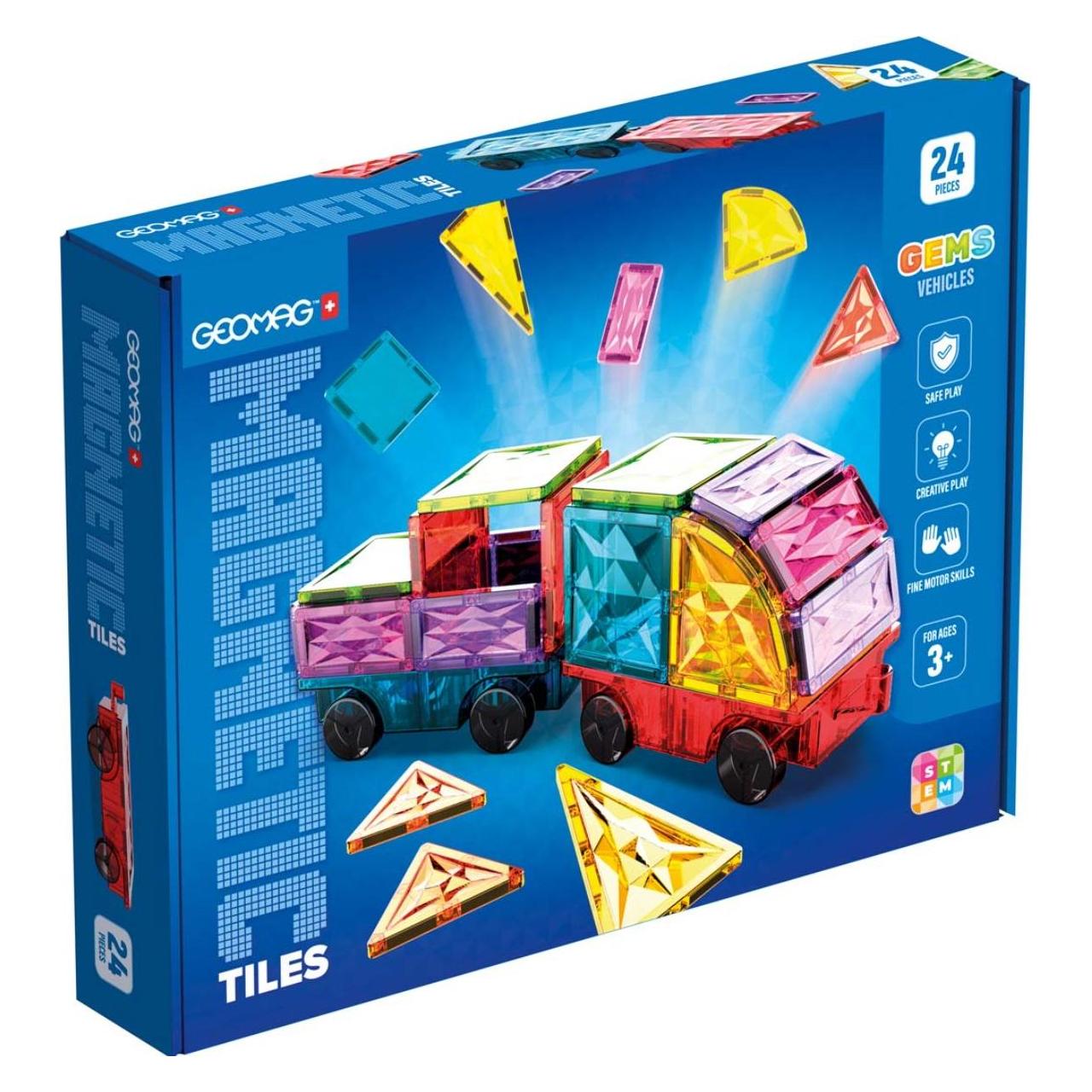 Geomag Magnetic Tiles Gems Vehicles (4211)