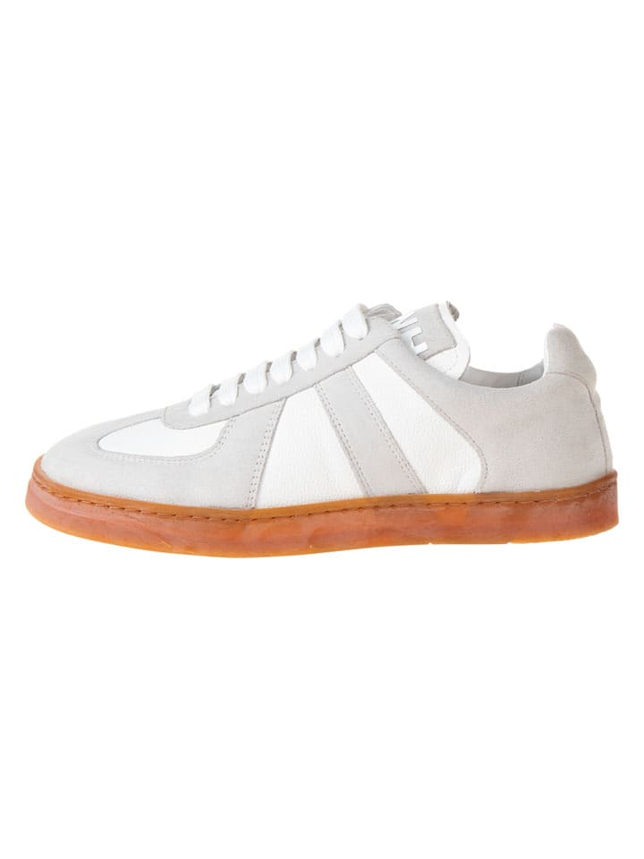 MELVIN & HAMILTON Leder-Sneakers in Weiß/ Grau - 39
