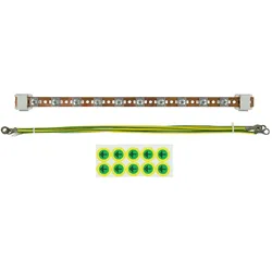 Lanview 4 pcs. EARTHING CABLE FOR 10, Serverschrank Zubehör, Grau, Silber