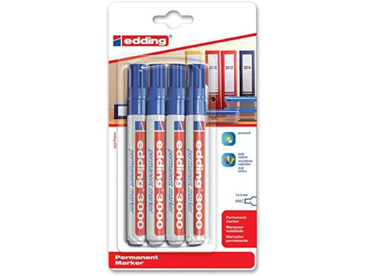 Edding 3000 blauw permanente marker