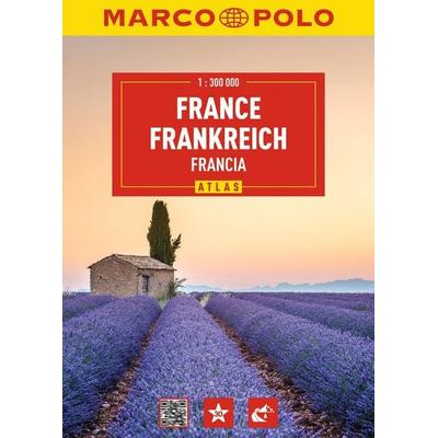 MARCO POLO Reiseatlas Frankreich 1:300.000, Gebundene Ausgabe von Marco Polo Verlag, MairDuMont, 978-3-575-02059-8