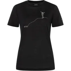 Super Natural, Damen, Funktionsshirt, Gipfelglück (S), Schwarz
