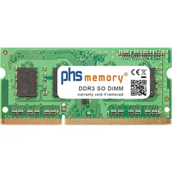 PHS-memory 4GB RAM Speicher für Western Digital My Cloud DL4100 DDR3 SO DIMM 1600MHz PC3L-12800S (Western Digital My Cloud DL4100, 1 x 4GB), RAM Modellspezifisch