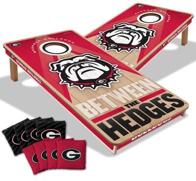 Skip's Garage Georgia Bulldogs NCAA 2x4 Professional Cornhole Board Set