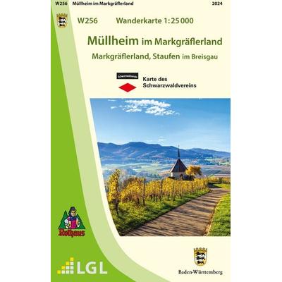 W256 Wanderkarte 1:25 000 Müllheim im Markgräflerland, Karte von , Landesamt für Geoinformation und Landentwicklung Baden-Württemberg (LGL),