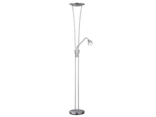Trio Leuchten Arizona LED vloerlamp in zilver en grijs, 180 x 25 x 40 cm