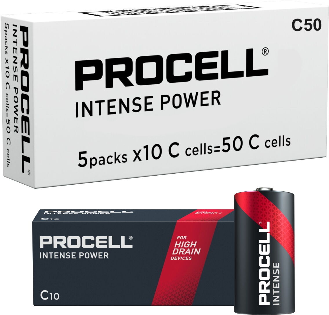 Duracell Procell Intense C LR14 PX1400 Batteries   Box of 50