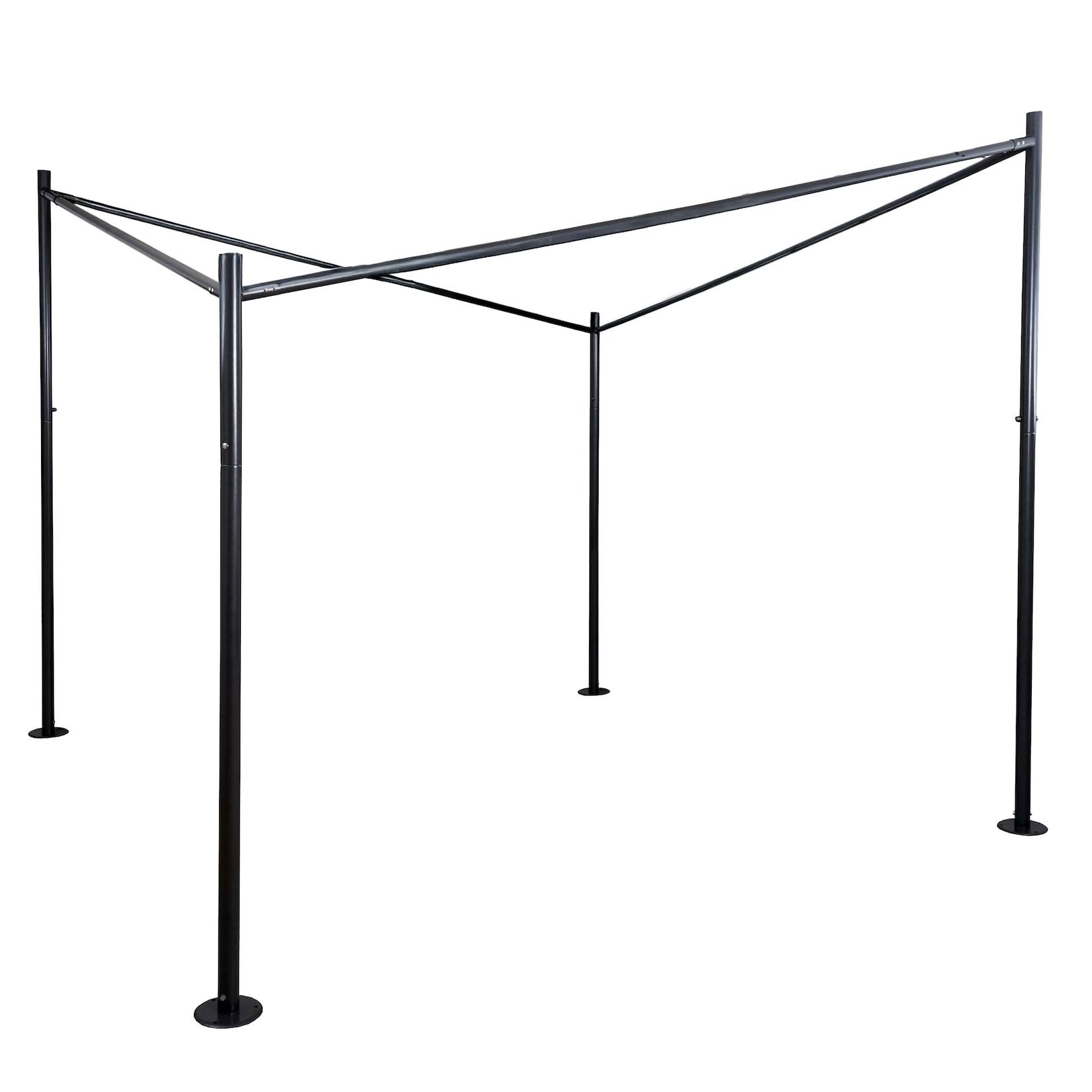Pergola Gestell MCW-A41, Garten Pavillon Terrassenüberdachung Gestänge, stabiles 6cm Stahl-Gestell