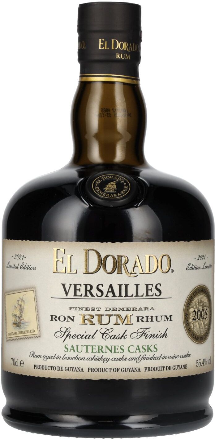 El Dorado Rum VERSAILLES Special Sauternes Casks 2005 55,4% Vol. 0,7l