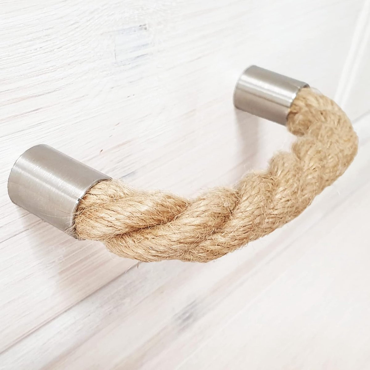 Meubelgreep Jute Touw voor Kastlades - Natuurlijk Jute - Lengte: 192 mm