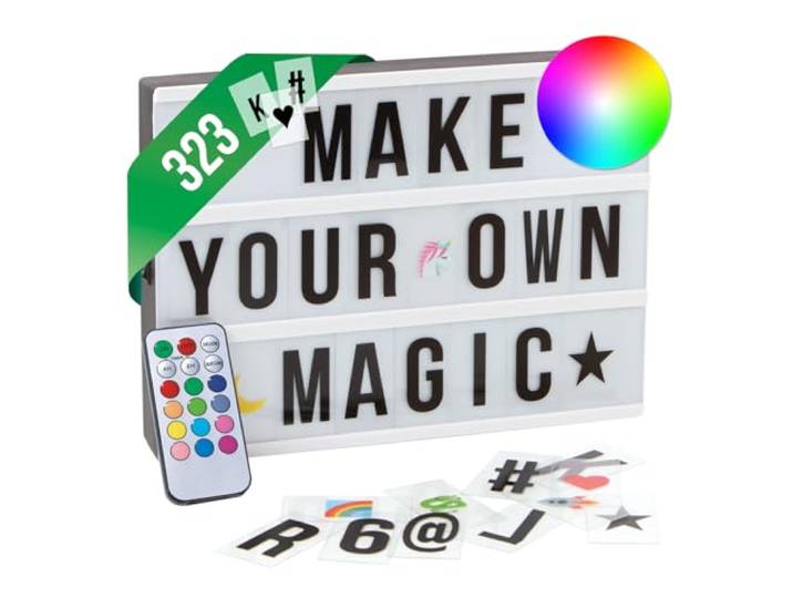 EASYmaxx Led-lichtbox, voor je speciale momenten met gepersonaliseerde berichten, kleurverandering, aangepaste verlichting en afstandsbediening, ideaal voor bruiloften, verjaardagen