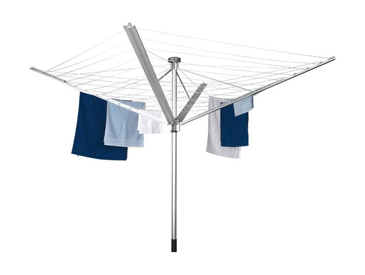 Wäschespinne Stewi Lady Plus 60 m , silber (silberfarben), Aluminium, Wäscheständer, Wäschespinne