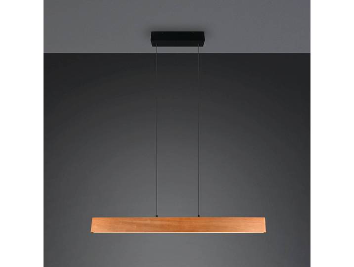 Trio Lighting Hängeleuchte Edgewood, dimmbar, Holz hell, für Wohn- / Esszimmer, Holz