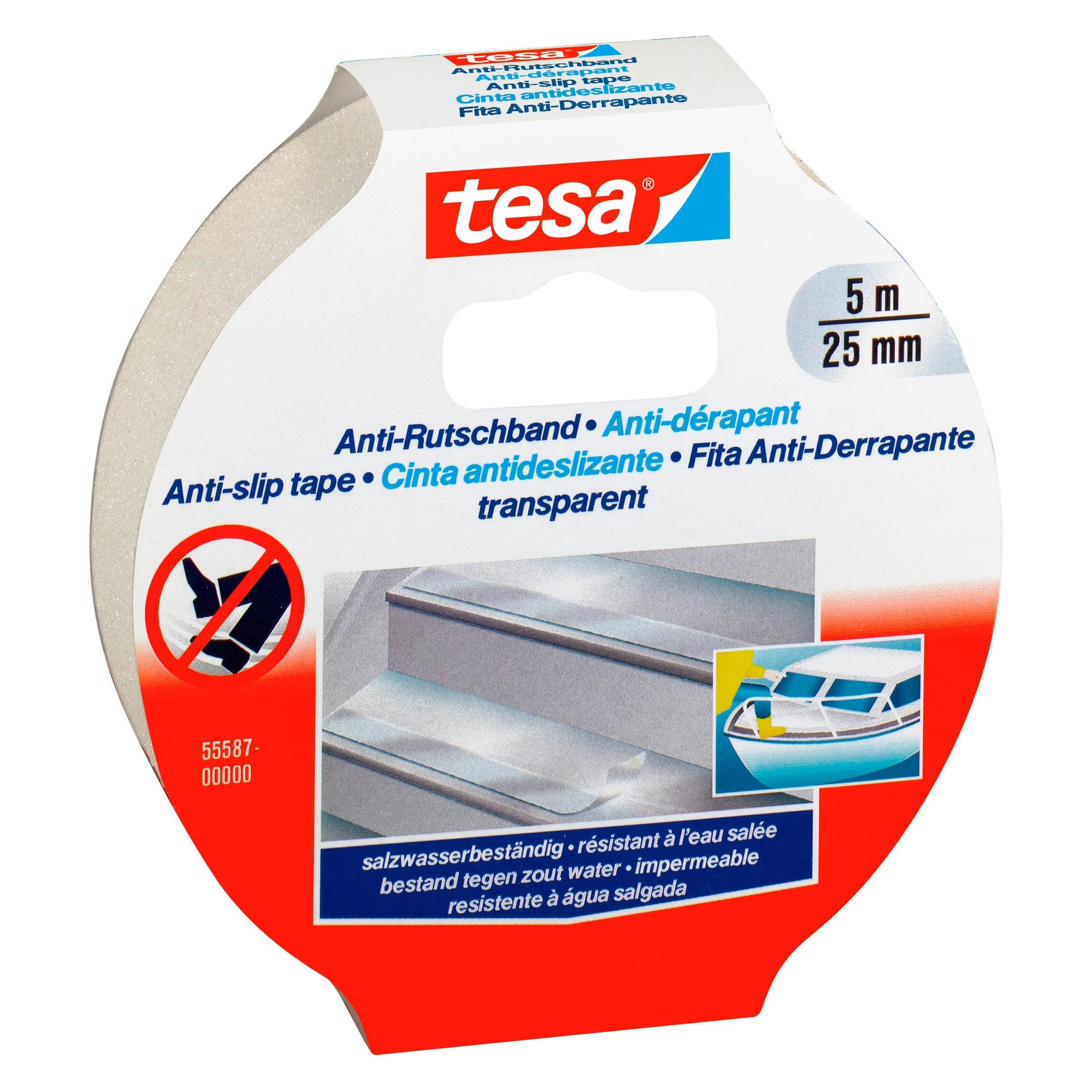 tesa Anti Rutschband, rutschfestes Klebeband für innen und aussen (25 mm) (55587-00000-11)