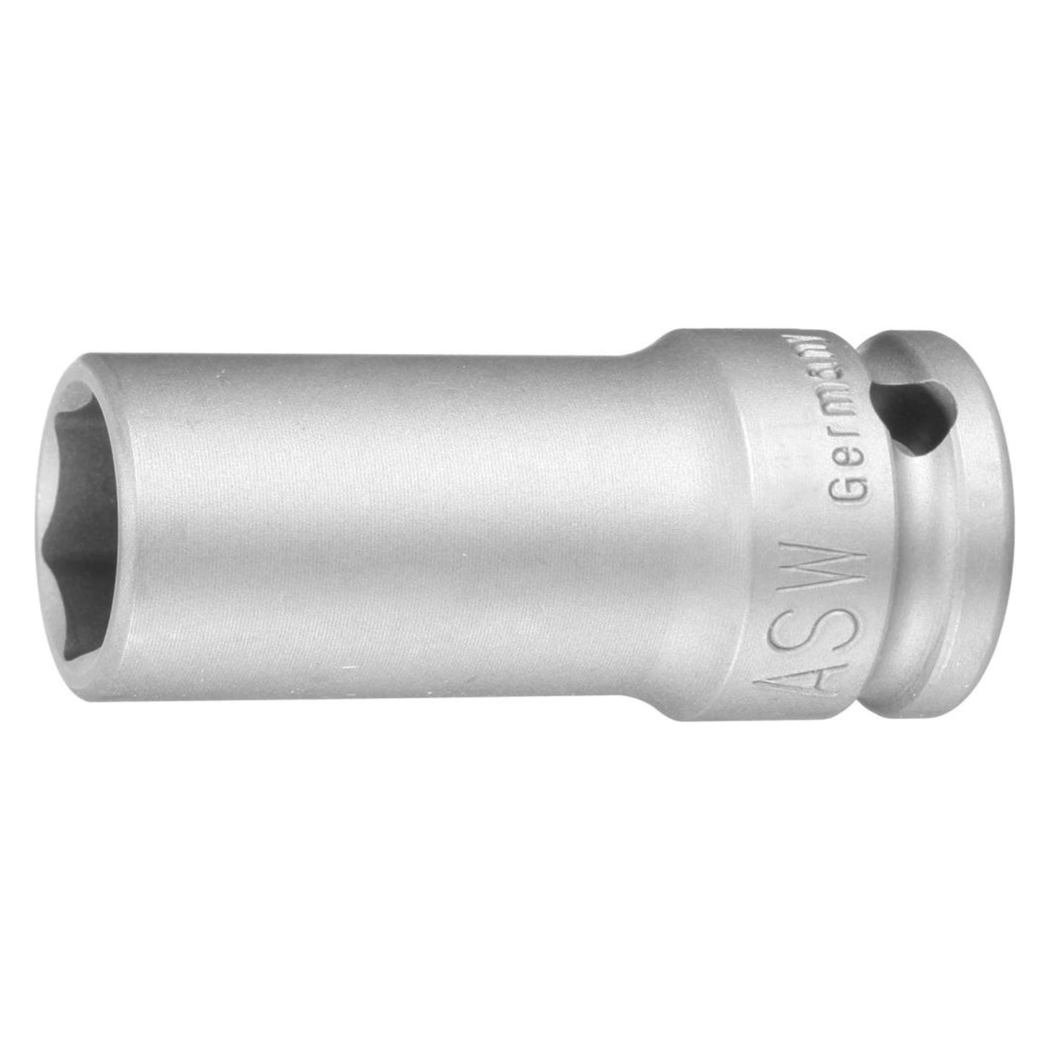 ASW Kraftschraubersteckschlüsseleinsatz 720 L 1/2 " 6-Kant Schlüsselweite 21 mm Länge 78 mm (21 mm) (072068)