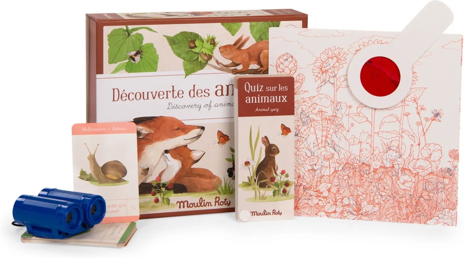 Moulin Roty Coffret découverte animaux du jardin - Le jardin du Moulin Multicolore taille unique