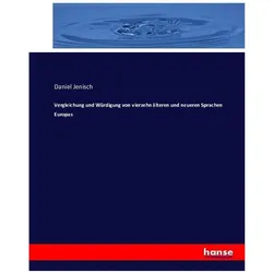 Vergleichung und Würdigung von vierzehn älteren und neueren Sprachen Europas, Fachbücher von Daniel Jenisch